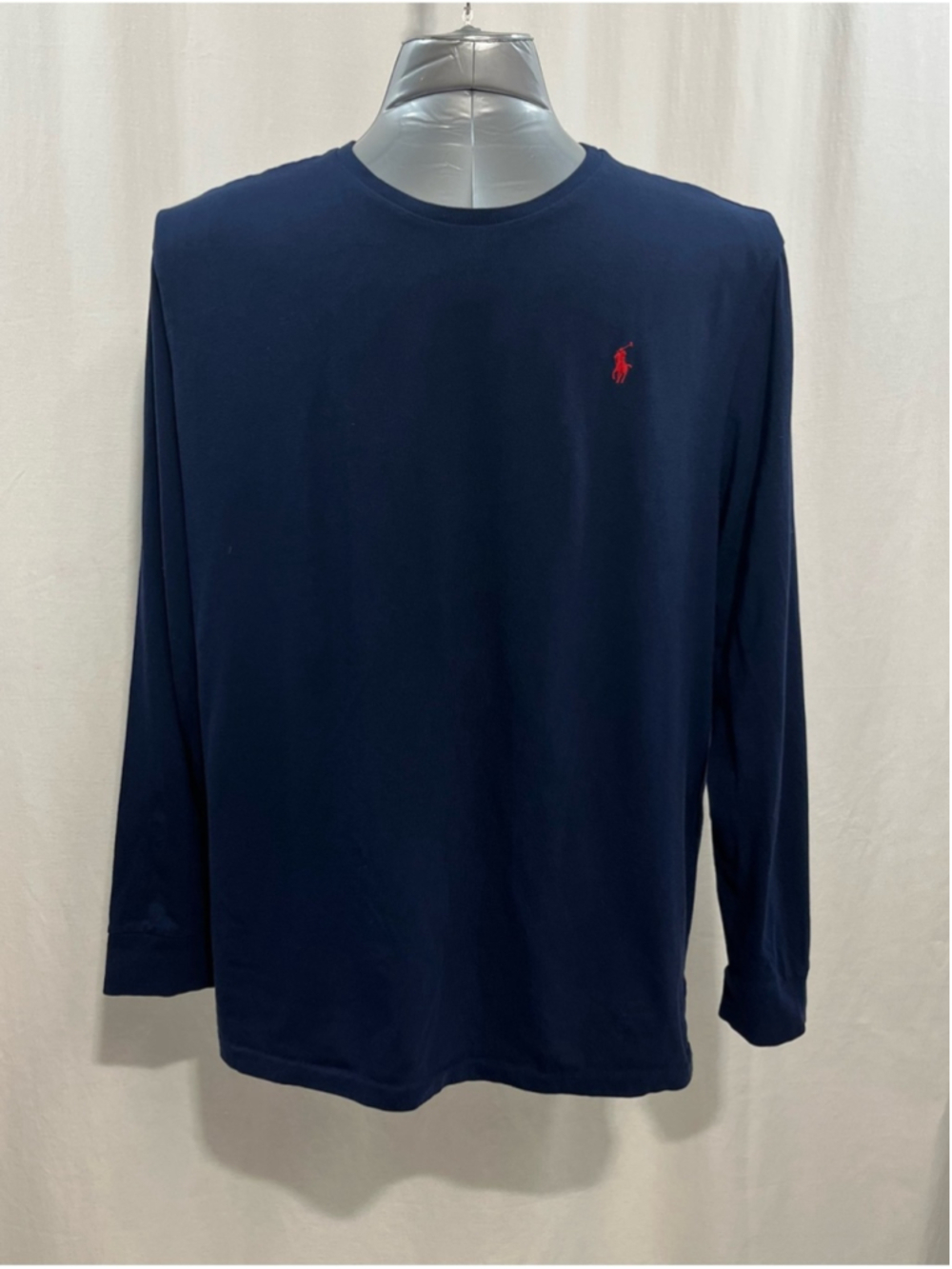 Polo by Ralph Lauren Navy blue Long Sleeve Crew tee cotton men’s 2xl casual 1499
